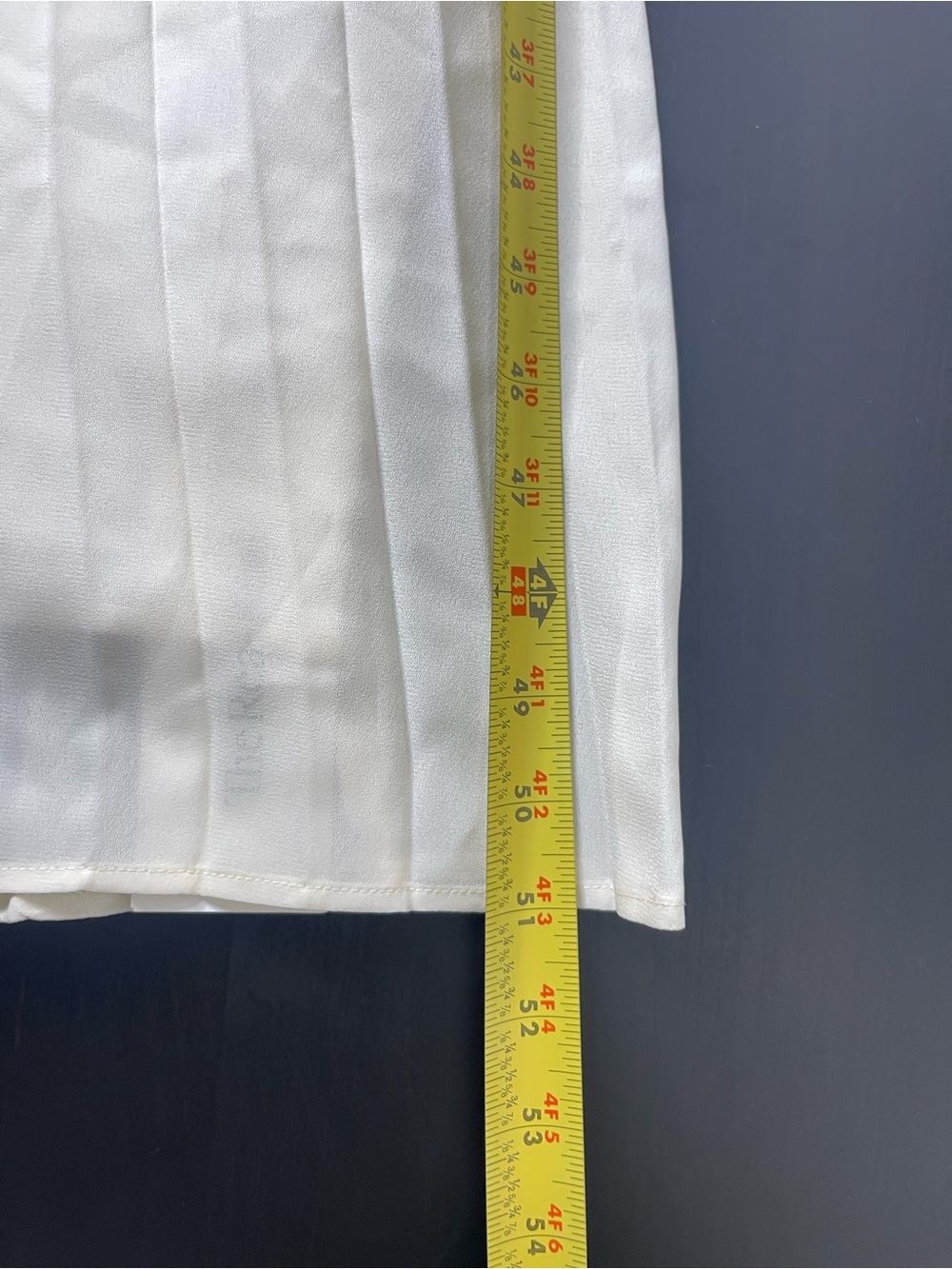 NWOT Karen Millen high neck tie pleated midi dress size 4 white - Picture 13 of 16